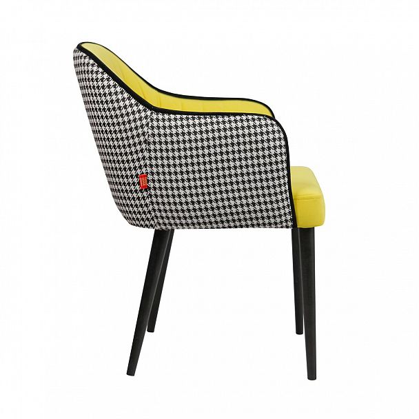 Стул Тюльпан, желтый, гобелен - Вид 3