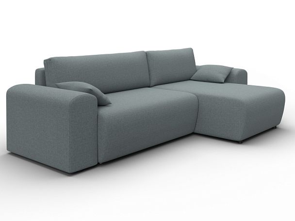 Диван угловой Лига-099 угол универсальный Рогожка серый - Вид 3