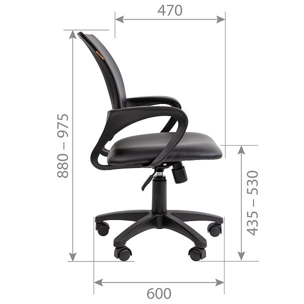 Кресло CHAIRMAN 696 ЭКО, экокожа, черный - Вид 6