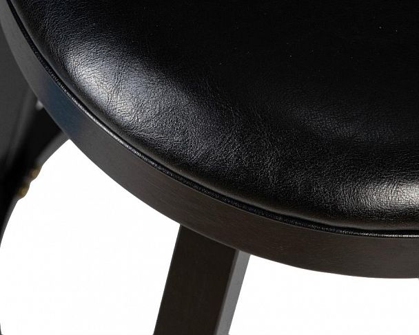 Круглый барный табурет DOBRIN BOB BAR (капучино, черный) - Вид 6