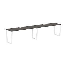 Стол 2-х местный EVWST 3567 Мокко/Белый 3526х670х750 EDIS - Фото предпросмотра