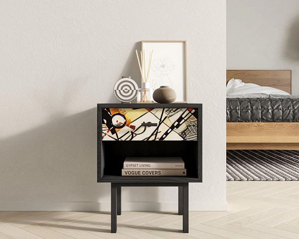 Тумбочка с верхним ящиком Emerson by Kandinsky арт EM11/Print_01 - Вид 4