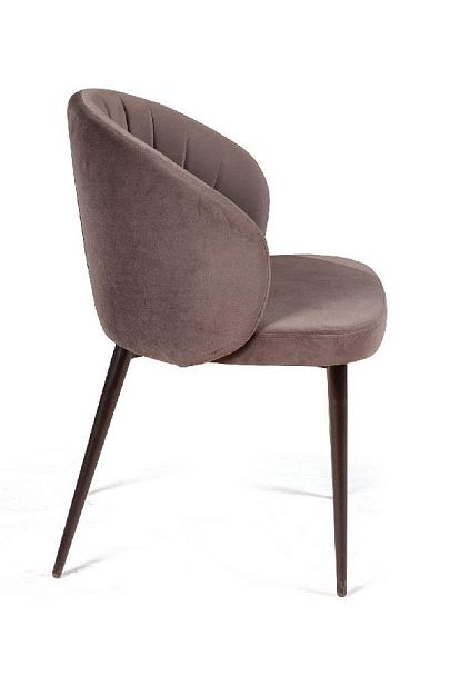 Стул Mont Blanc, бархат антрацит 14 / черный конус - Вид 6