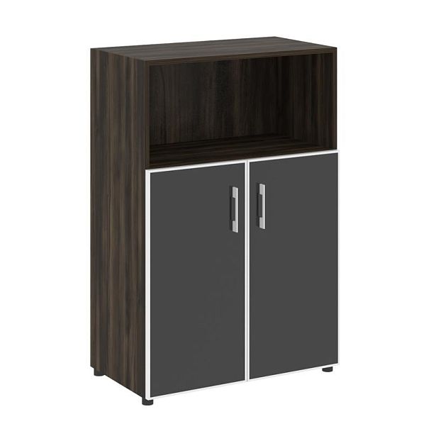 Ялта Шкаф LT.ST-2.2 R black Дуб Мали/Стекло Black 800*450*1195 - Вид 1