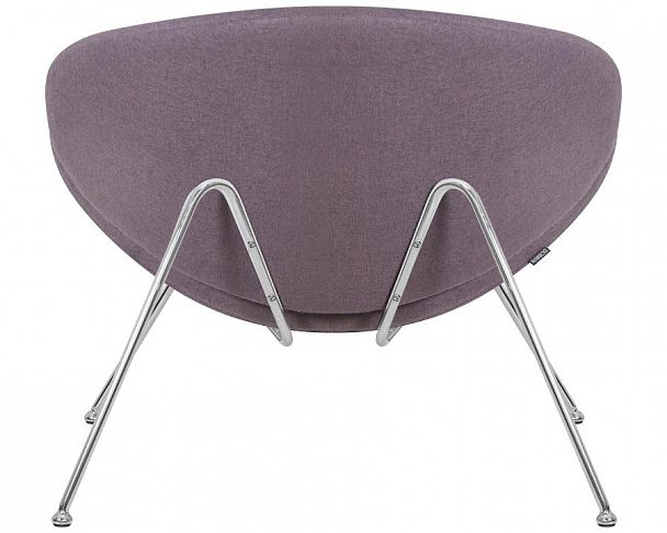 Кресло дизайнерское DOBRIN EMILY (серая ткань AF7, хромированная сталь) - Вид 7