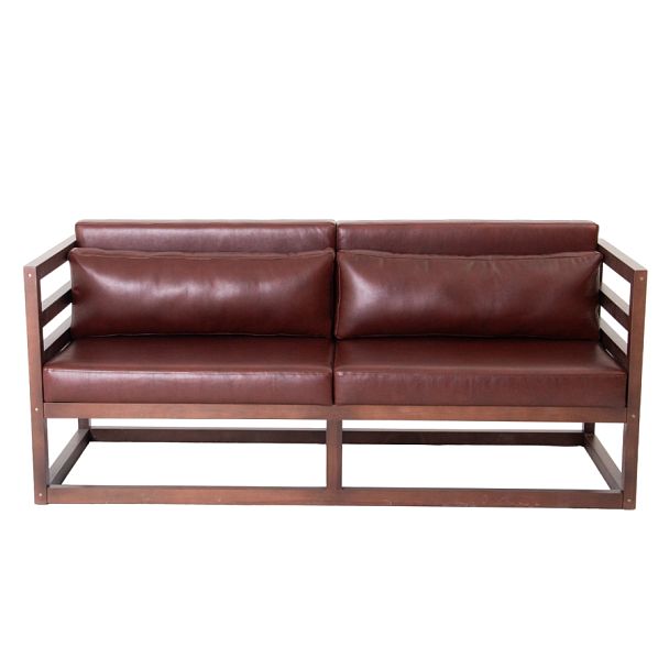 Диван лофт Магнус мини, экокожа Brown - Вид 3