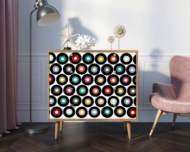 Комод Berber пять ящиков 37 принт арт BB36/Print_37 - Вид 4