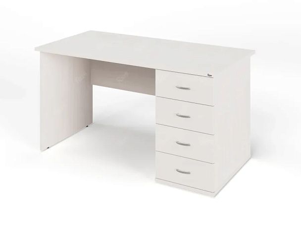 ЛАЙТ / LIGHT RLG008-14x7R Однотумбовый стол 140x70x75 Дуб Молочный - Вид 1