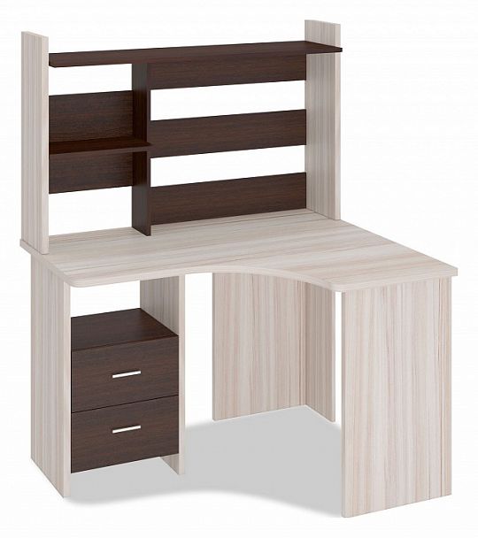 Стол компьютерный Домино Лайт СКЛ-Угл120+НКЛ-120 Венге/Карамель правый - Вид 1