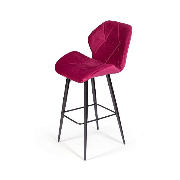 Стул барный Crystal, бархат винно-красный 16 - Вид 4