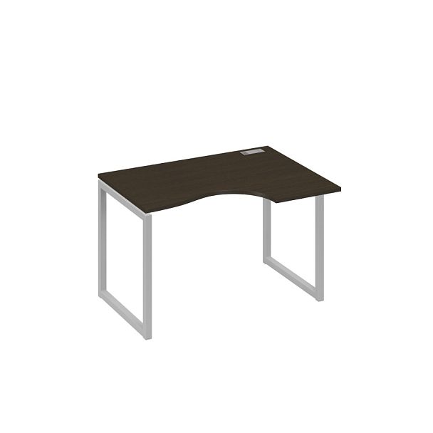 Стол эргономичный правый на каркас QUATTRO Классика A4 А4 Б4 042 БП венге / металлокаркас серый - Вид 1