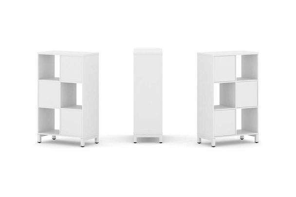 Стайл Проджект Набор стеллажа 1 сторон., 3 яр. SN.NS-321 Белый/Металл Белый 754*400*1248 - Вид 1