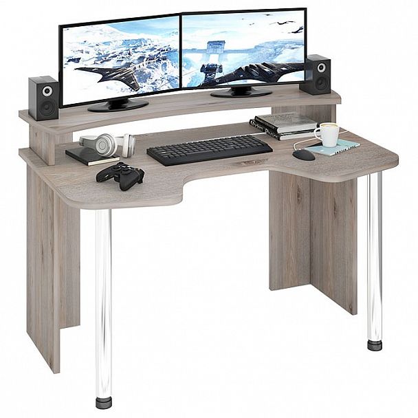 Стол компьютерный Домино Лайт СКЛ-Игр140+НКИЛ140 Нельсон - Вид 2