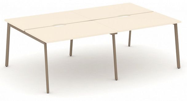 Рабочая станция на 4 места " ESTETICA" ES.D.RS-4.2-VP Сатин - Вид 1