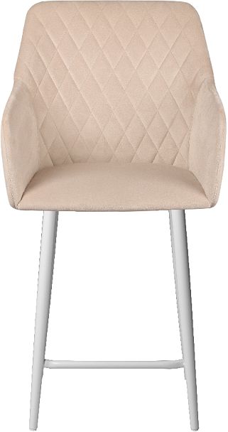 Полубарное поворотное кресло Барли К, Confetti cream/белый - Вид 3