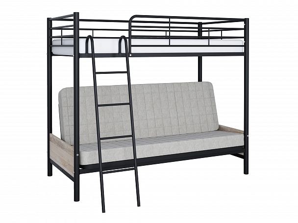 Двухъярусная кровать "Мадлен-2" черный - Вид 2