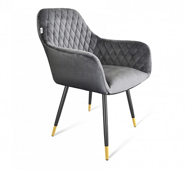 Стул Sheffilton SHT-ST38/S95-1 угольно-серый/черный муар/золото - Вид 2