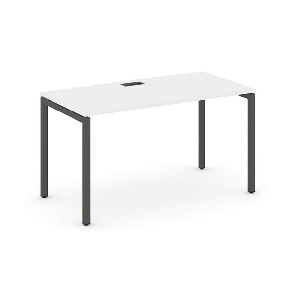 Стайл Проджект Стол письменный SN-4P.SP-021 Белый/Металл Антрацит 980*800*750 - Вид 1