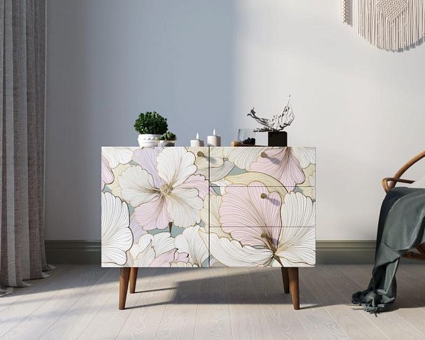 Комод Berber три ящика и дверка 31 принт арт BB34/Print_31 - Вид 5