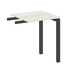 Metal System Quattro Приставной элемент на П-образном м/к 50БП.ПР-1 Дуб наварра/Антрацит металл 600*600*750 - Фото предпросмотра