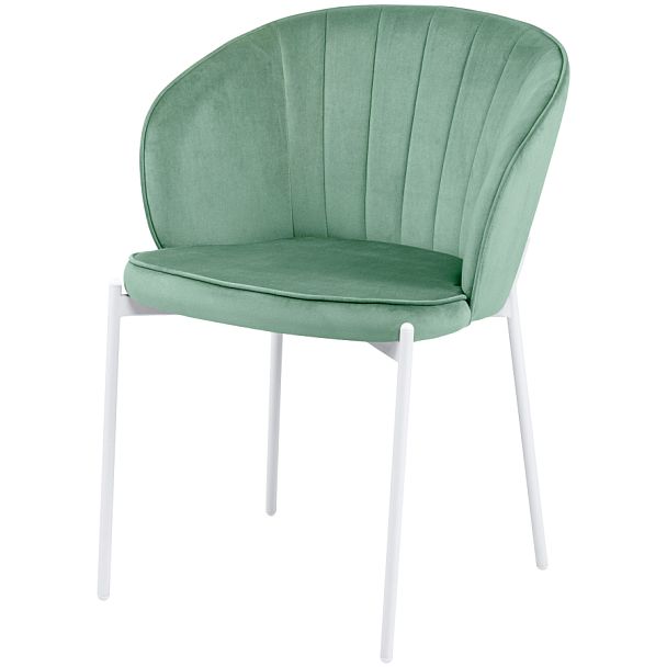 Комплект кухонных стульев Миэль мятный велюр/белый, 2 шт. - Вид 1