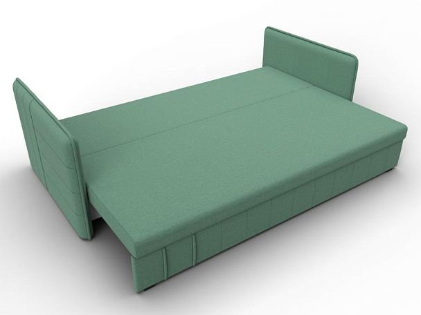 Диван прямой Слим Рогожка зеленый - Вид 8