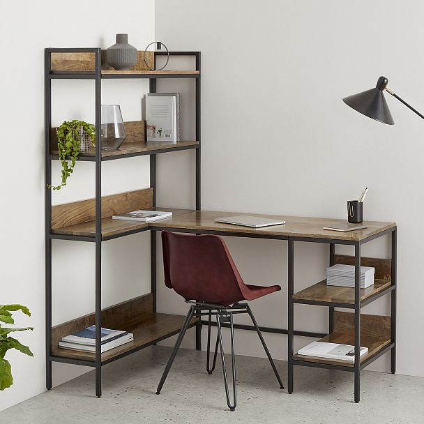 Стол угловой Lomond, регулируемый, с полками - Вид 5