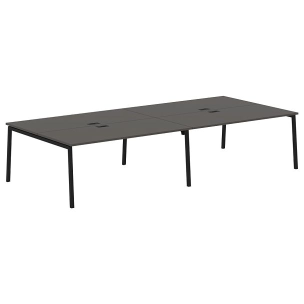 Стол 4-х местный ELWST 3516 Мокко/Черный 3526х1606х750 EDIS - Вид 1