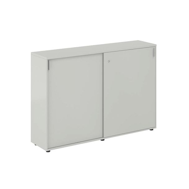 Шкаф купе 1638х400х1125 средний, с замком / корпус цвет: серый бархат, двери цвет: серый бархат Сигма / Sigma - Вид 1