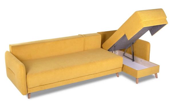 Диван 4-х местный FOLDE ottoman желтый - Вид 5