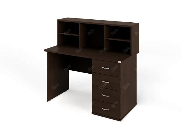 UNITY PП01-12 Венге Полка настольная 1200х280х390 - Вид 2