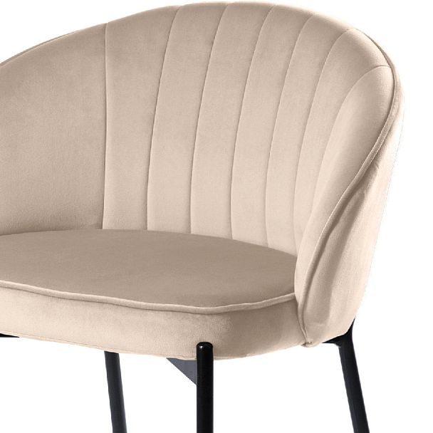 Комплект полубарных стульев Миэль кремовый/черный, 3 шт. - Вид 6