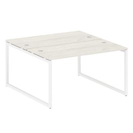 Metal System Quattro Р. ст. на О-образном м/к 40БО.РАС-СП-2.3 Дуб наварра/Белый металл 1400*1475*750 - Фото предпросмотра