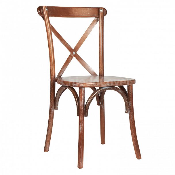 Стул Кроссбэк, светлый орех, патина белая - Вид 2