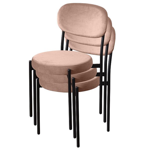 Стул Mason, бархат бежевый 5, стопируемый - Вид 6