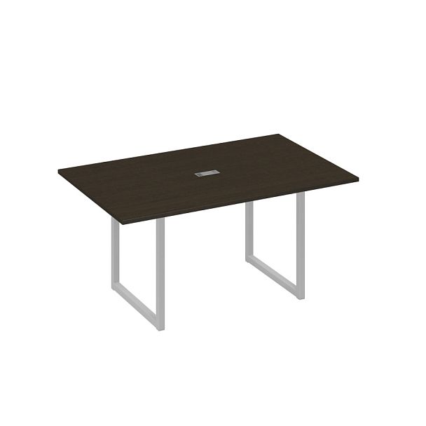 Стол 160 каркас QUATTRO для переговоров A4 А4 Б4 121 БП венге / металлокаркас серый - Вид 1