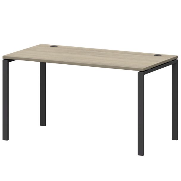 Стол на металлокаркасе СМС25-П-14К.73.Пр25 Кронберг/Антрацит 1400x730x750 Смарт - Вид 1