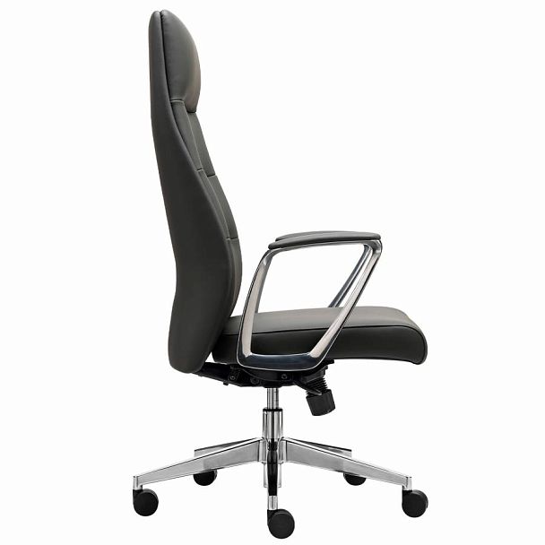 Кресло BRABIX PREMIUM Adept EX-752, синхромеханизм, алюминий, экокожа, черное, 532930 - Вид 3