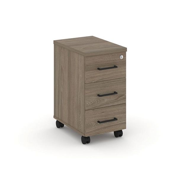 Стайл Проджект Тумба мобильная з/с ЛХДФ SN.TM-004 Вяз Благородный/Черный Ручки 320*460*611 - Вид 1