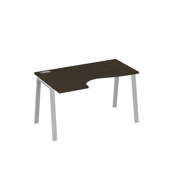 Стол эргономичный левый "Классика" на металлокаркасе TRE A4 А4 Б3 043 БП венге / металлокаркас серый - Вид 1