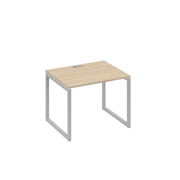 Стол письменный на металлокаркасе QUATTRO A4 А4 Б4 022 БП дуб скандинавский / металлокаркас серый - Вид 1