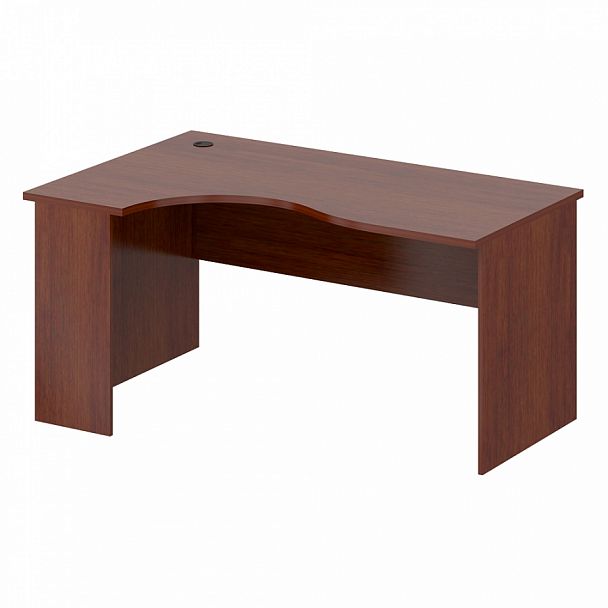 Стол эргономичный левый "Армейская мебель" ПК-АРМ-СТЭ155х100Л-В3-34а орех ноче экко - Вид 1