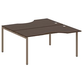 Metal System Quattro Р. ст. криволинейная на П-образном м/к 40БП.РАС-СА-2.1 Венге/Мокко металл 1600*1835*750 - Фото предпросмотра