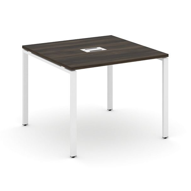 Concept Стол переговорный (1 столешница) CN.PRG-011 Дуб Мали/Металл Белый 980*980*750 - Вид 1