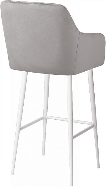 Комплект барных поворотных кресел Барли К, Confetti silver/белый, 2 шт. - Вид 5