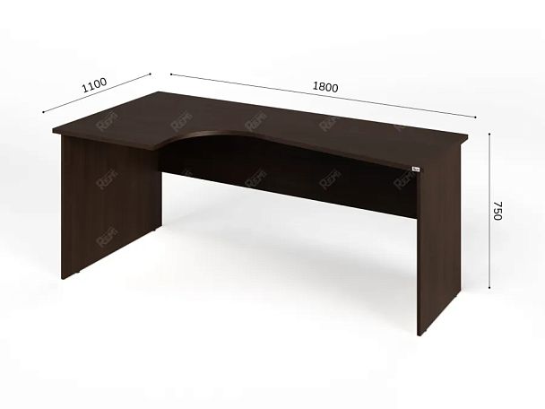 ЛАЙТ / LIGHT RLG005-18x11L Угловой стол 180x110x75 Венге - Вид 3