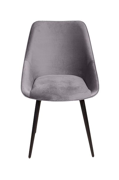 Стул Neo ромб, поворотный на 90 градусов, функция возврата, антишум, бархат серый 27/опора конус - Вид 2