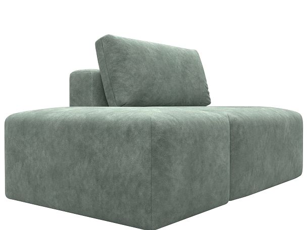 Модули диван и пуф Лига-060 НПБ Велюр зеленый - Вид 3