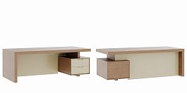 Стол письменный с тумбой малой Concept 220x100x76 дуб капучино - Фото предпросмотра