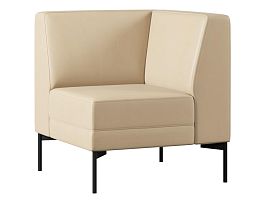 Модуль Everprof Gamma угловый Экокожа Бежевый - Фото предпросмотра